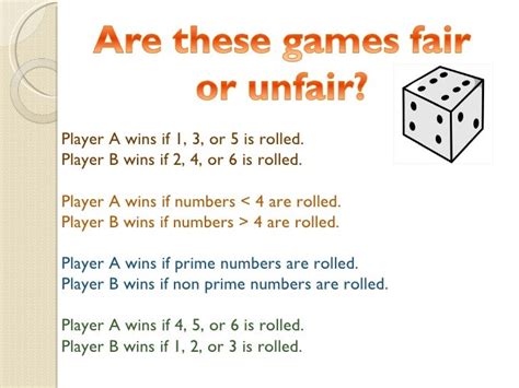 Examples of Unfair Games