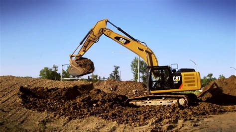 Excavators at work