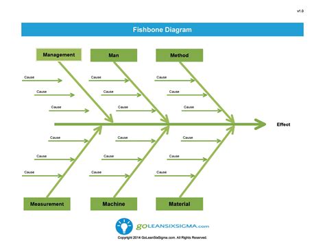 Description of Excel Fishbone Template