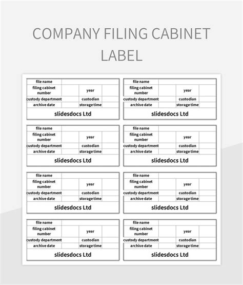 Excel Label Template Example