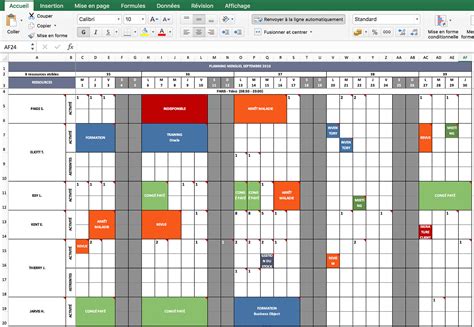 Description of Excel Planner Functions