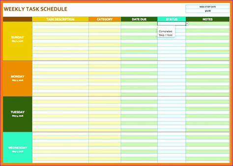 Description of Excel Planner Tips