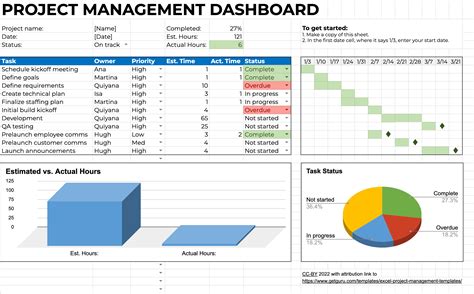 Excel Project Template