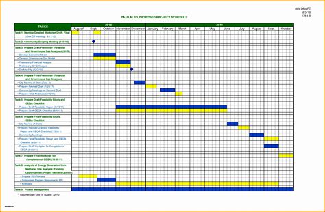 Excel Template for Scheduling