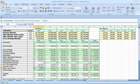 Excel Templates for Business Planning