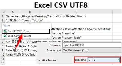 Excel UTF-8 Java API