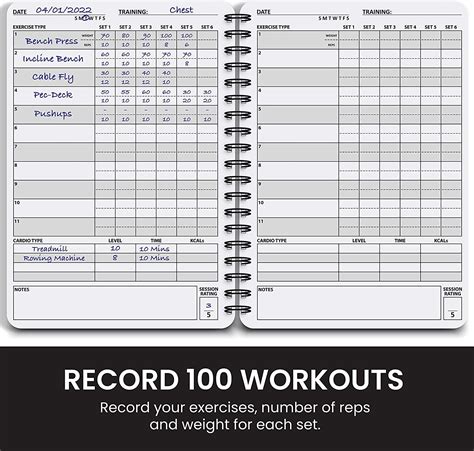 Exercise log book