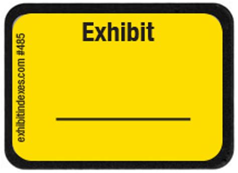 Exhibit stamp template 2