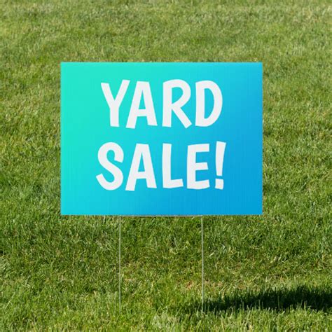 Eye-Catching Yard Sale Sign