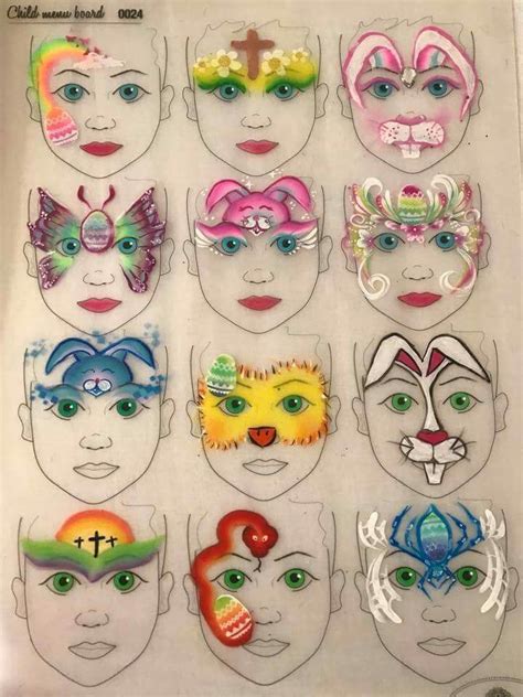 Face Paint Stencil Ideas