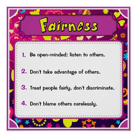 Fairness Character Traits