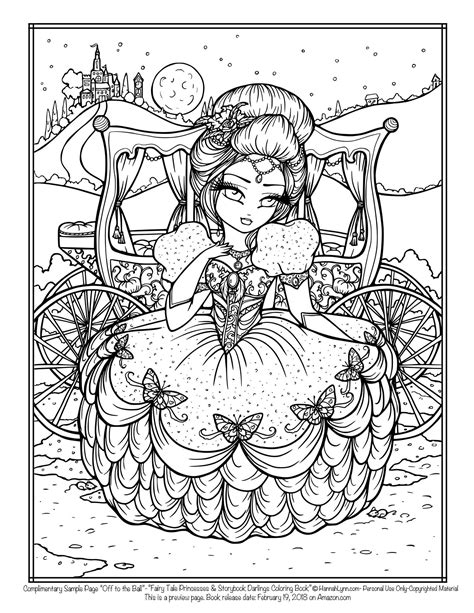 Fairy tale princesses coloring pages