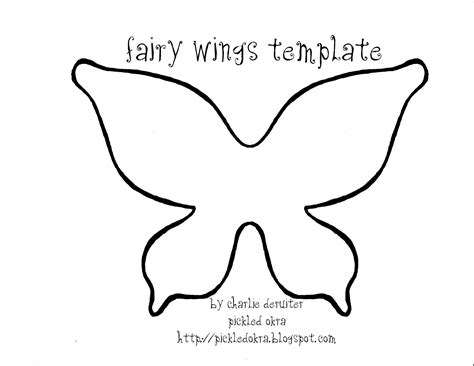 Description of Fairy Wing Templates for Kids