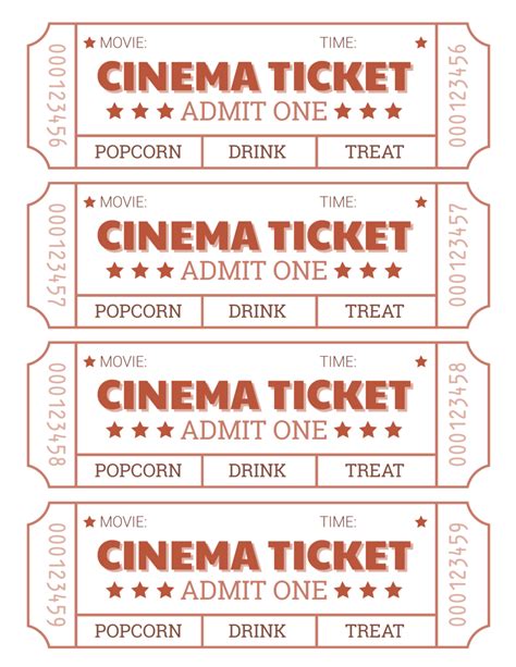 Fake movie tickets ideas