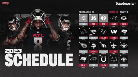 Description of Falcons Football Schedule