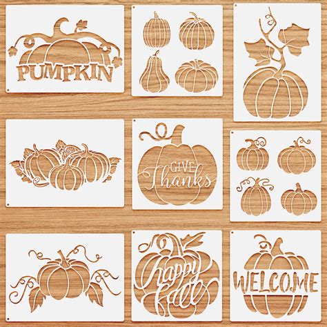 Description of Fall Pumpkin Templates