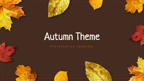 Fall Themed PowerPoint Templates in the Classroom