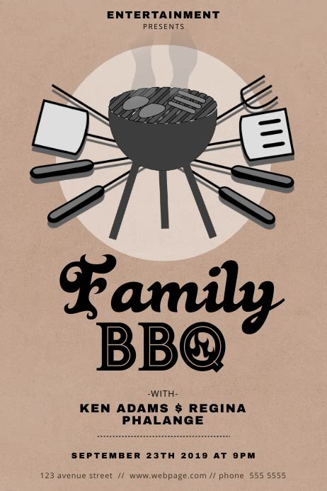 Family BBQ Flyer Template