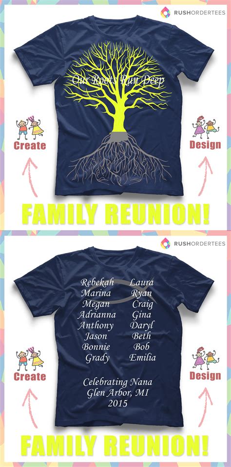 Tools and Resources for Family Reunion T-Shirt Template Design