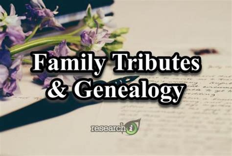 Family tributes to a loved one