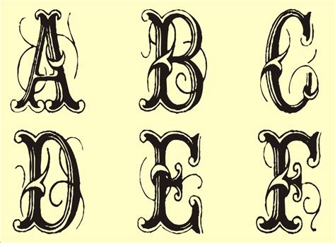 Fancy Letter Stencils