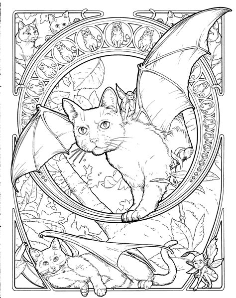 Fantasy animals coloring pages