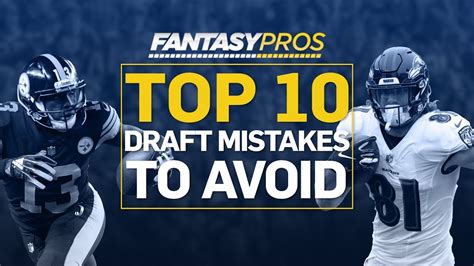 Fantasy Football Draft Mistakes