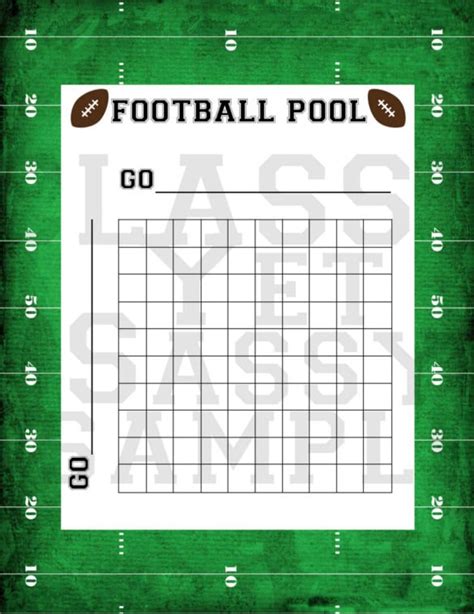 Fantasy Football Pool Template