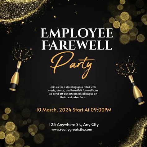 Farewell Flyer Template 1