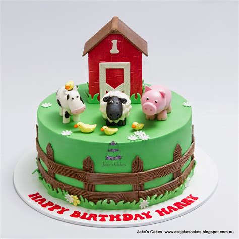 Farm Birthday Cakes