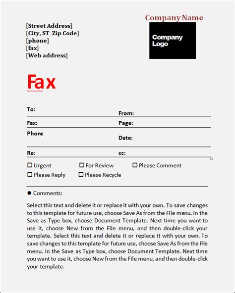 Fax cover letter templates for Mac