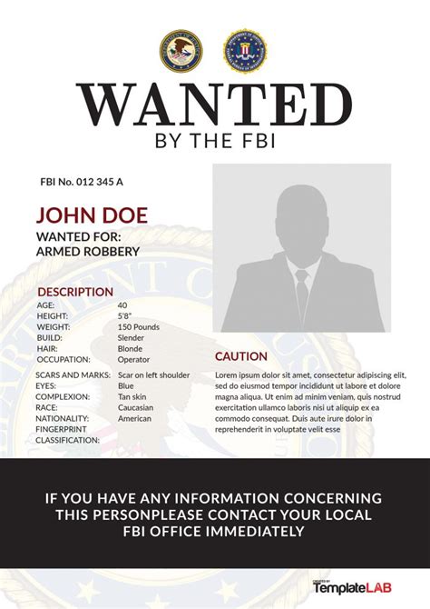 FBI Wanted Poster Effectiveness