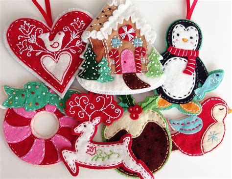 Felt Christmas Ornament Designs