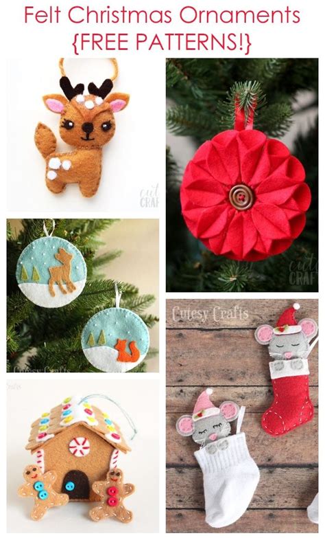 Felt Christmas Ornament Patterns Free