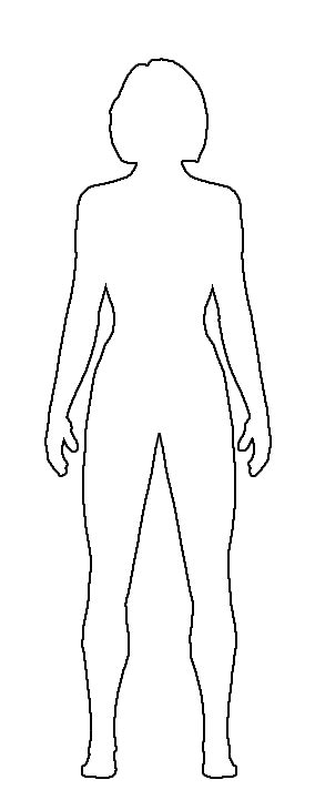 Female Body Outline Template