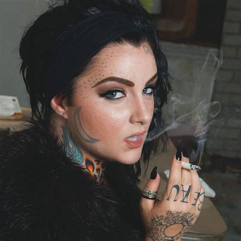 Female face tattoo styles