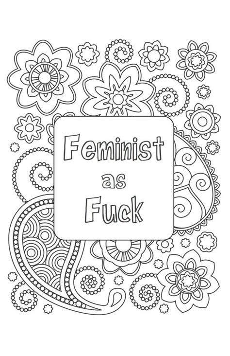 Feminist Icon Coloring Page