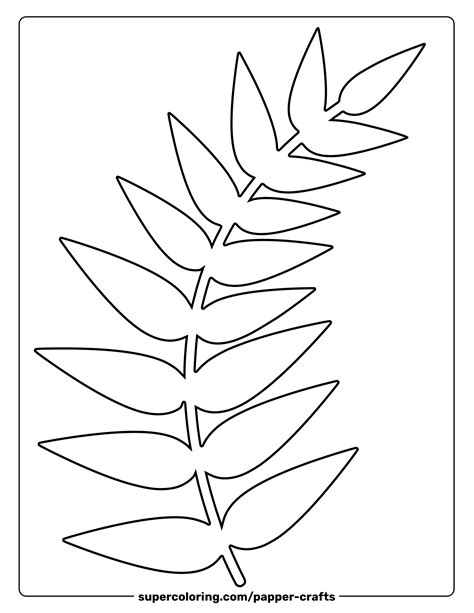 Fern Leaf Templates