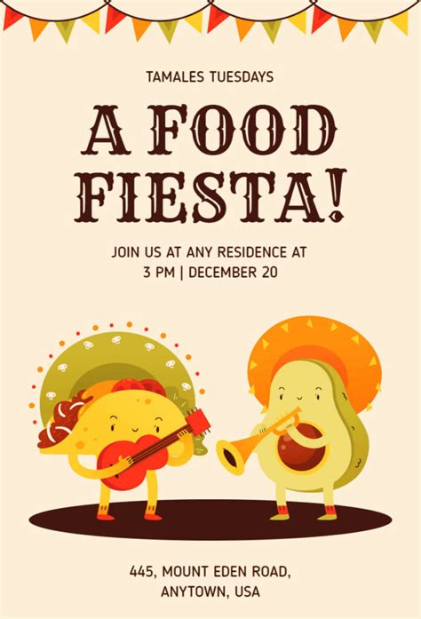 Fiesta Invitation Template 1