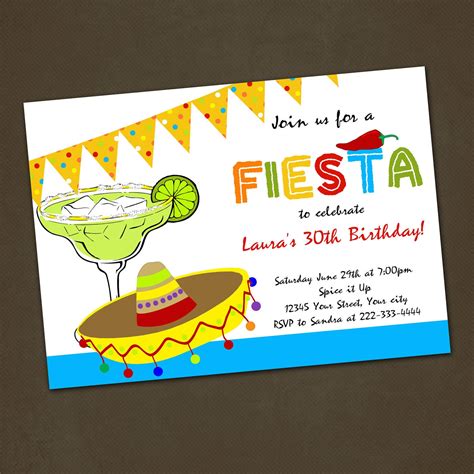 Fiesta Party Invitations