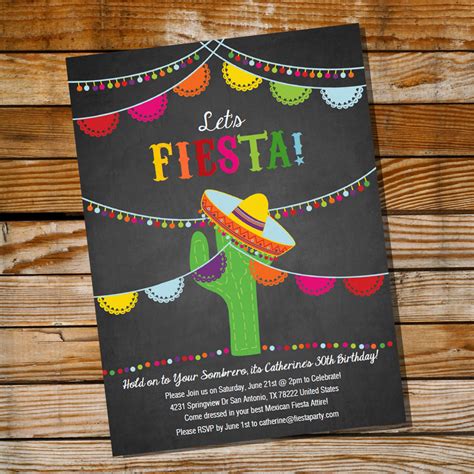 Fiesta Party Invitations