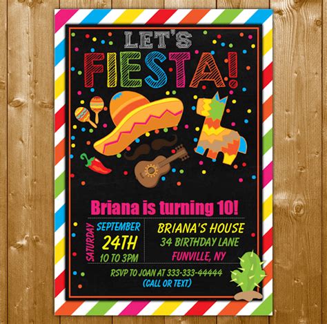 Fiesta Party Invitations