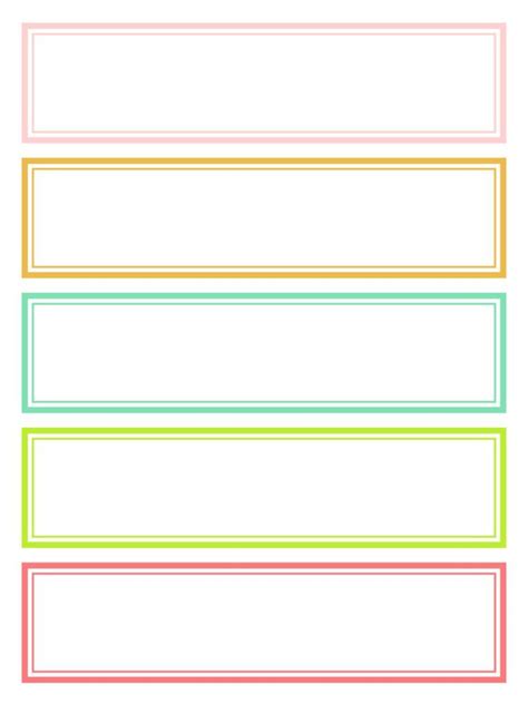 File Labels Template Free