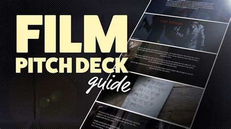 Best practices for film pitch decks