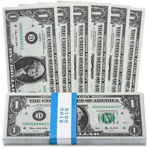 Description of Film Prop Fake Money