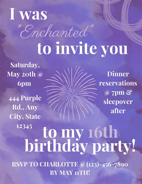 Final Birthday Invitation Ideas