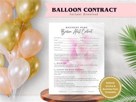 Final Thoughts on Balloon Decor Contract Templates