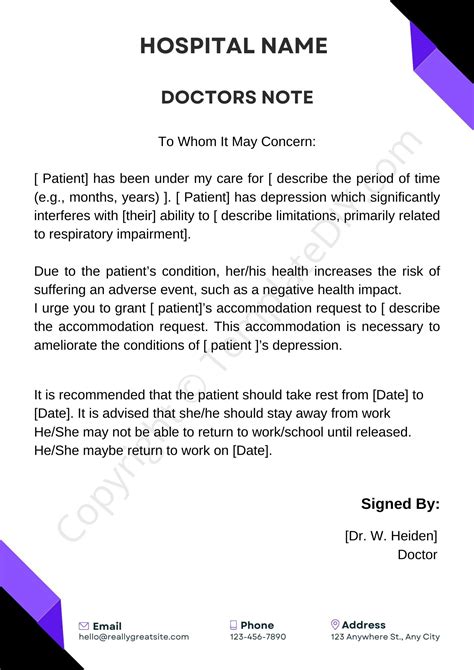 final thoughts doctor's note