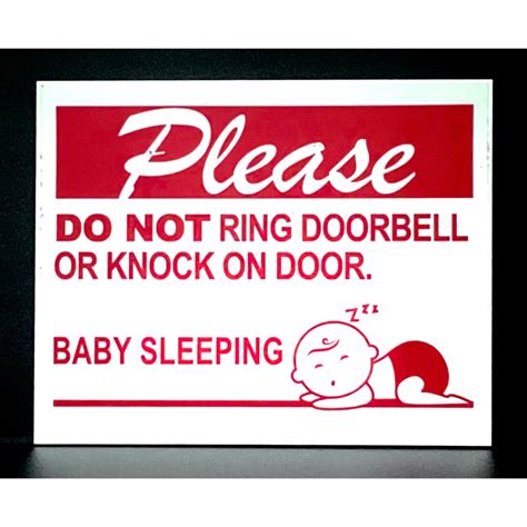 Final Thoughts on Do Not Ring Doorbell Sign