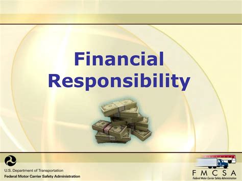 Financial Responsibilities